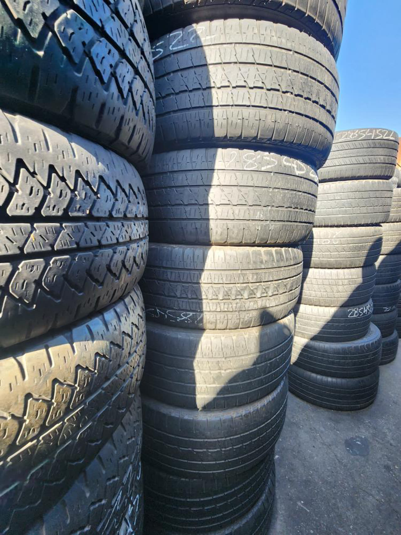 Tire work on the shop floor at Parts 4 Auto